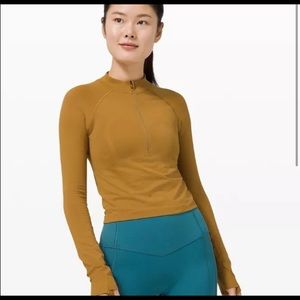 Lululemon Swiftly Tech 1/2 Zip 2.0 (Spiced Bronze/Tuscan Gold)
